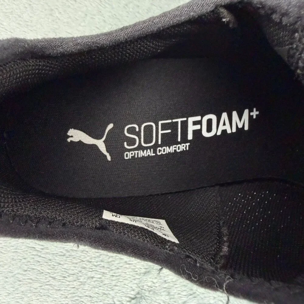 Puma Men's Shoes Size 9.5 Black Softfoam